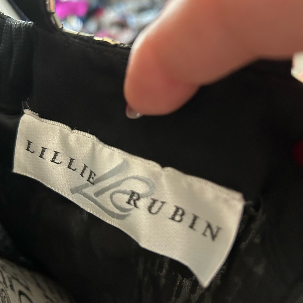 Lillie Rubin Vintage Black Beaded Mini Dress - Picture 10 of 10